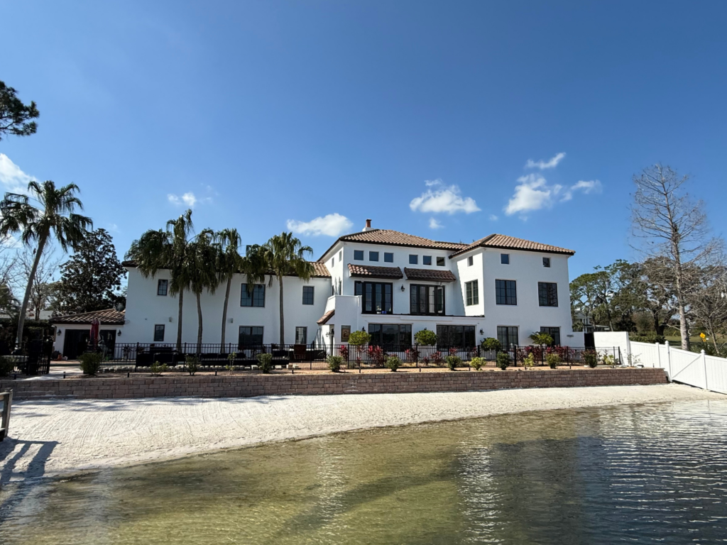 Prestigious Grounds Mount Dora Lake House Beach Install After Shot Wide