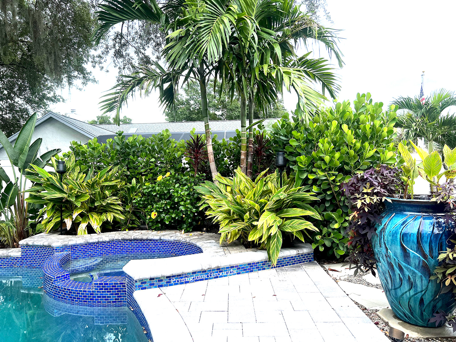 Prestigious Grounds Landscape Hardscape Design Pool Walkway Orlando Florida