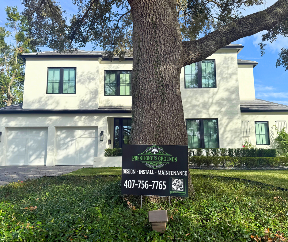 Prestigious Grounds S Phelps Ave House Landscape Install Yard Sign